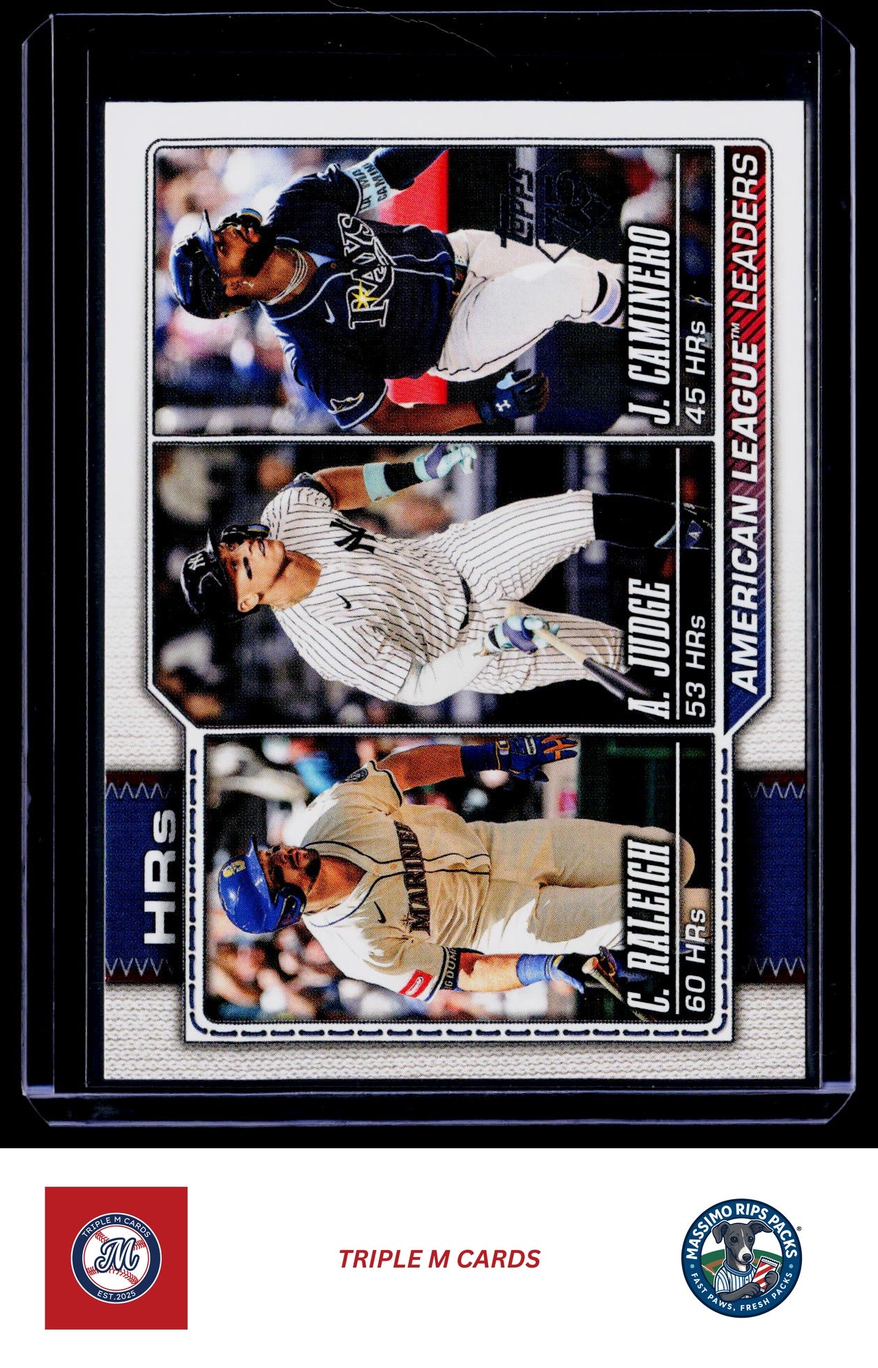 2026 Topps #38 American League Leaders HRs