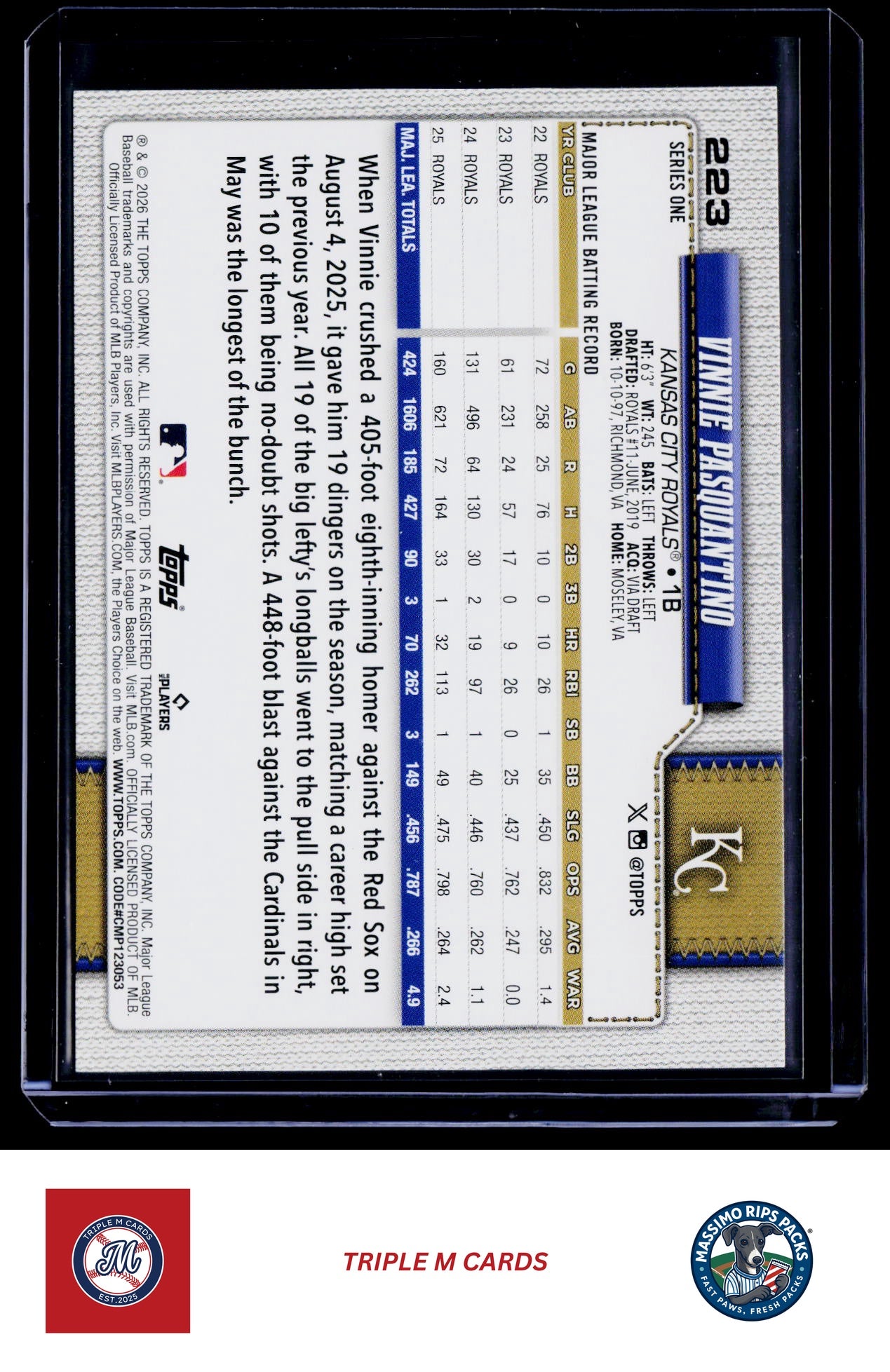 2026 Topps #223 Vinnie Pasquantino