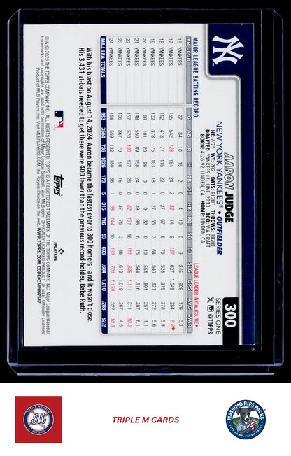 2025 Topps #300 Aaron Judge