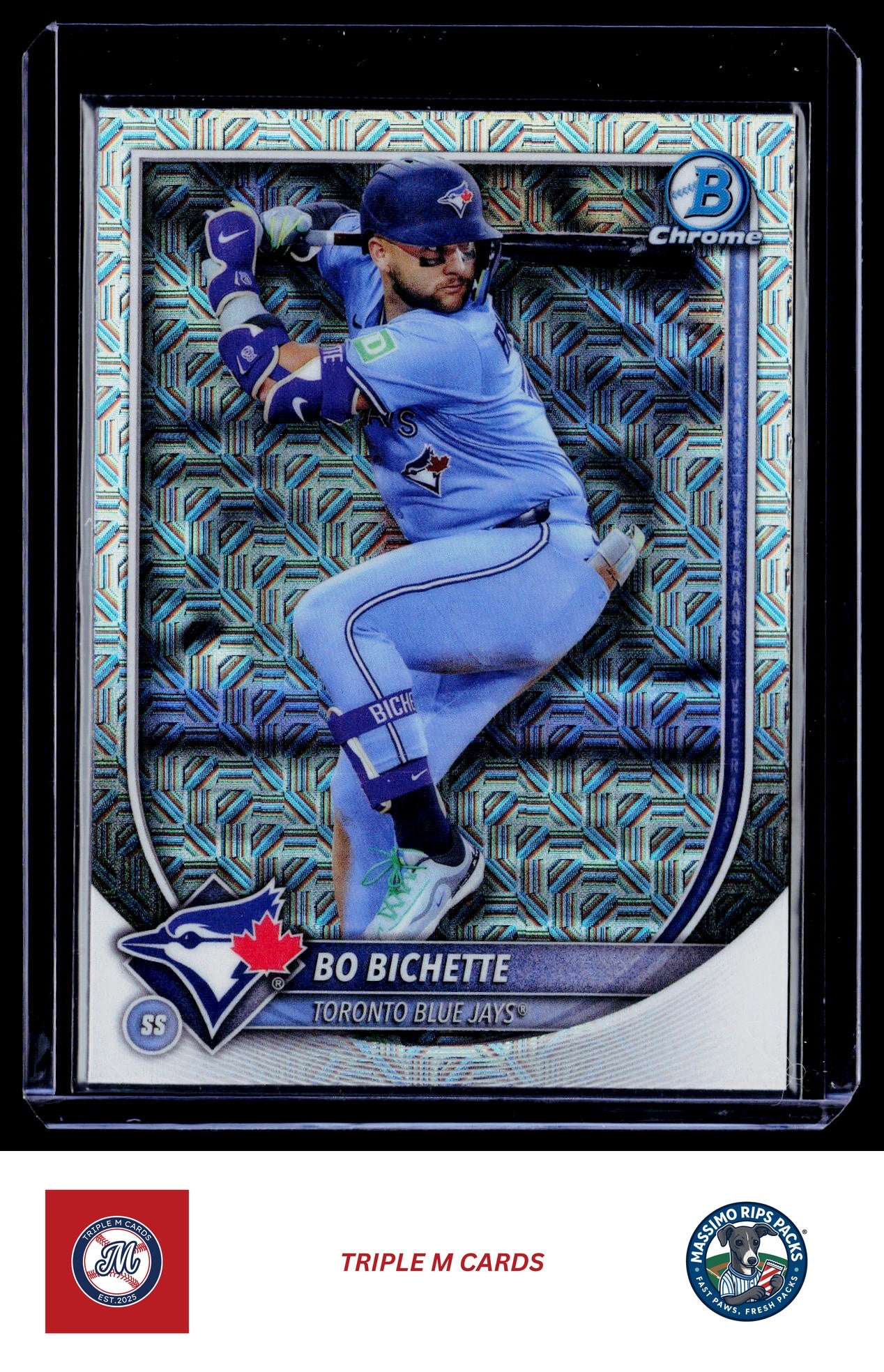 2025 Bowman Chrome #56 Bo Bichette Mojo Refractors
