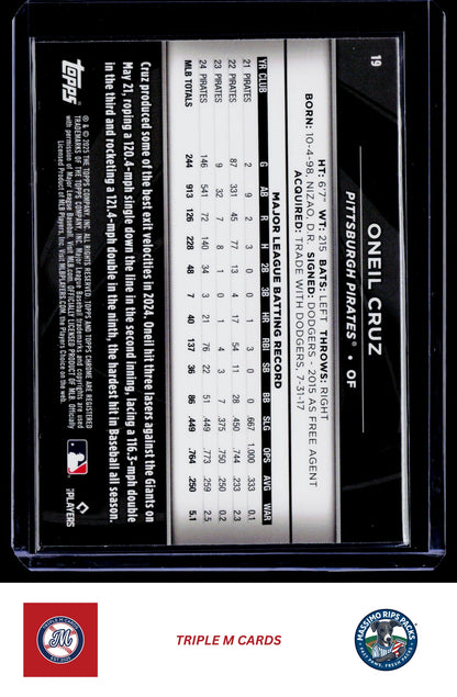 2025 Topps Chrome Black #19 Oneil Cruz