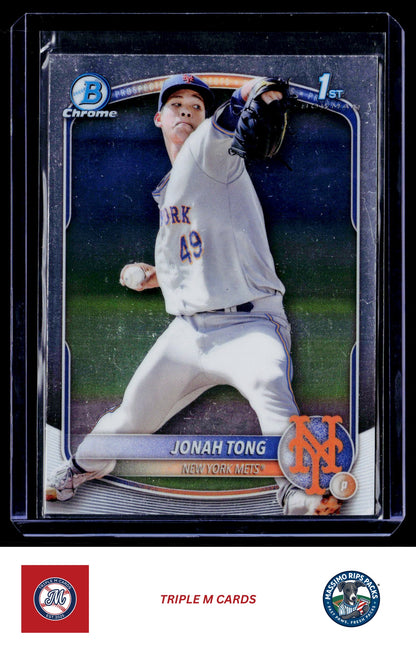 2025 Bowman #BCP-105 Jonah Tong Chrome Prospects