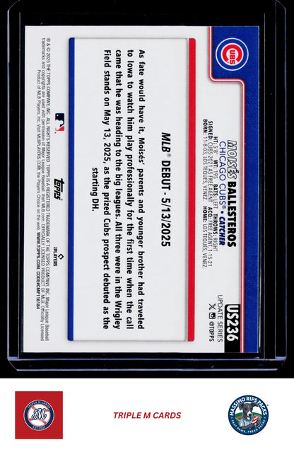 2025 Topps Update #US236 Moisés Ballesteros