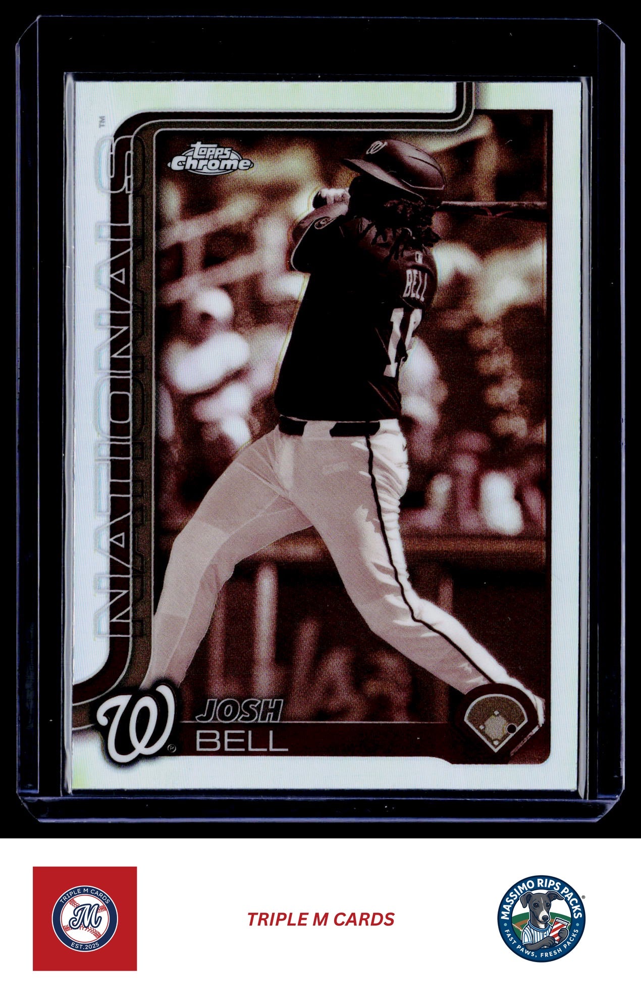 2025 Topps Chrome #263 Josh Bell Sepia Refractors