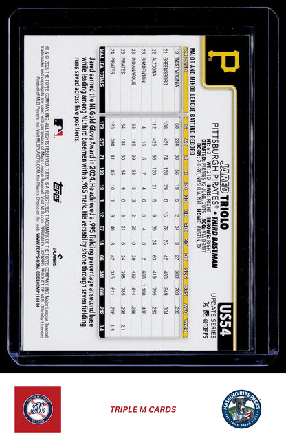 2025 Topps Update #US54 Jared Triolo Holiday