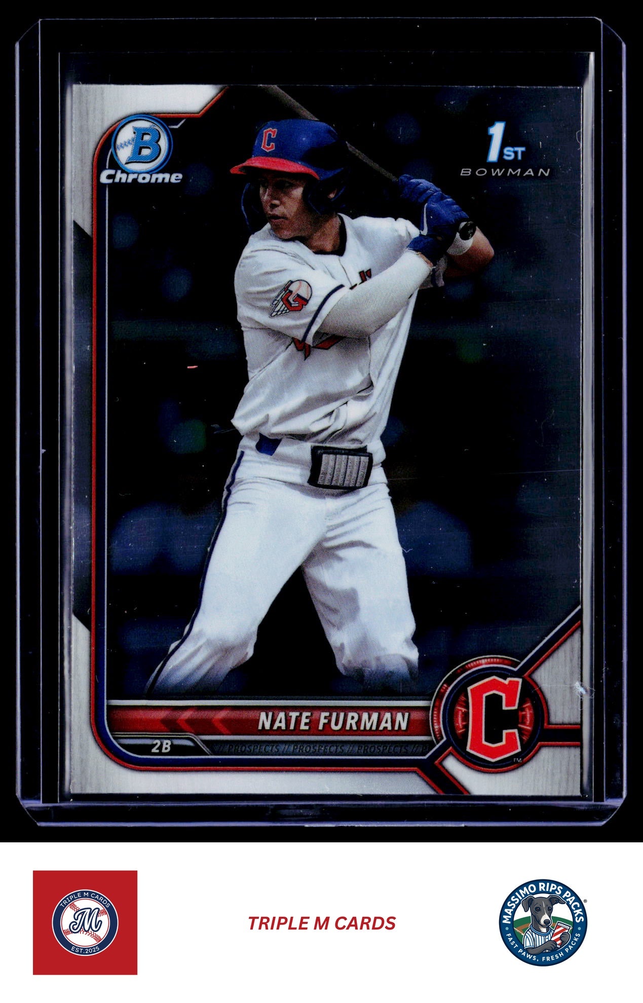 2022 Bowman Draft #BDC-182 Nate Furman Chrome Refractor