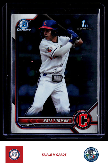 2022 Bowman Draft #BDC-182 Nate Furman Chrome Refractor