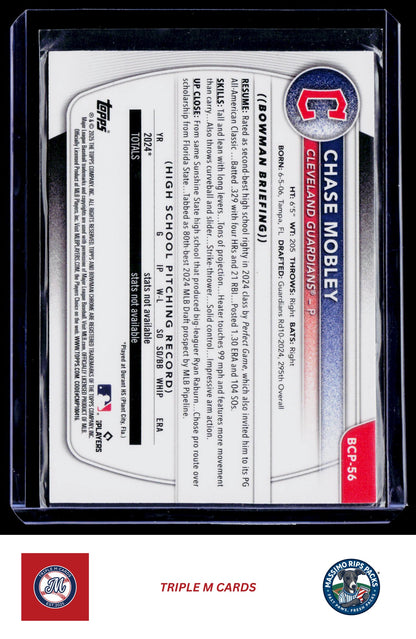 2025 Bowman #BCP-56 Chase Mobley Chrome Prospects