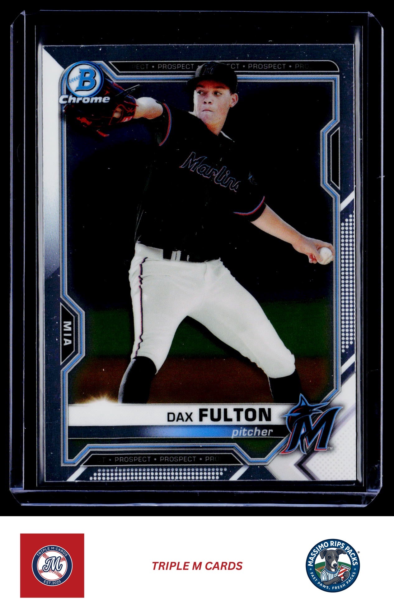 2021 Bowman #BCP-32 Dax Fulton Chrome Prospects
