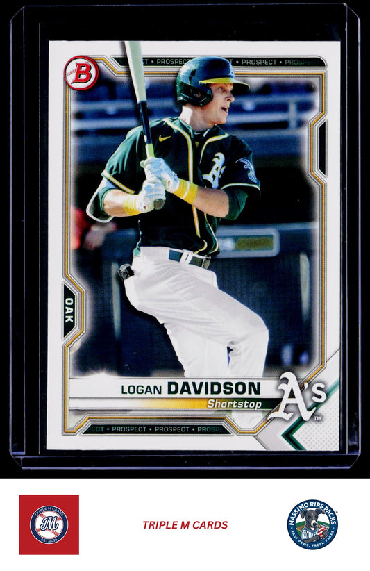 2021 Bowman #BP-115 Logan Davidson Prospects