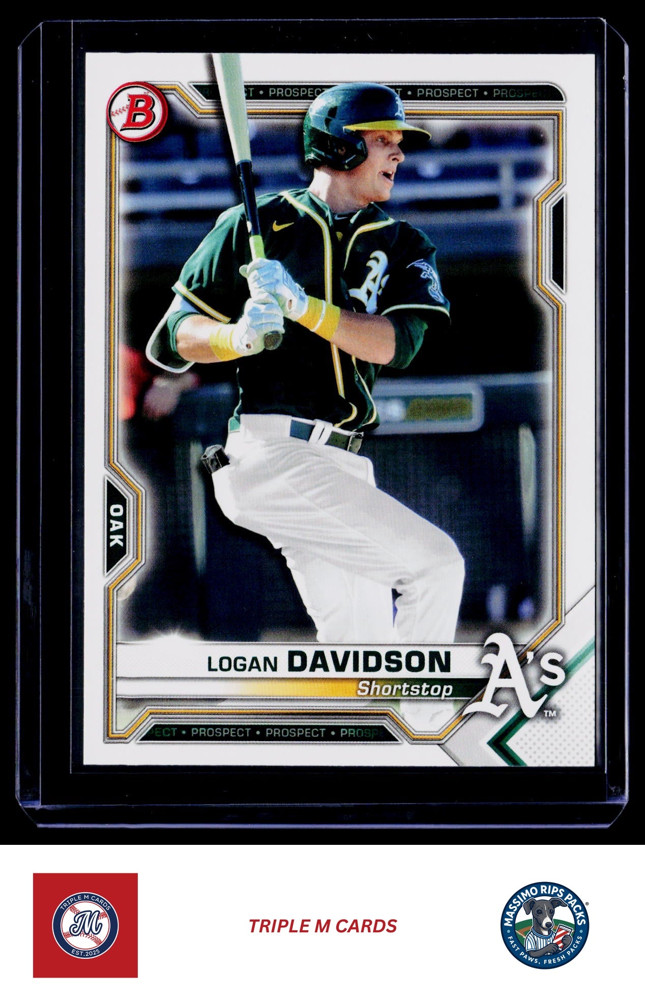 2021 Bowman #BP-115 Logan Davidson Prospects