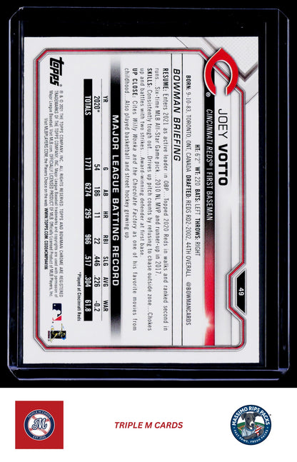 2021 Bowman #49 Joey Votto