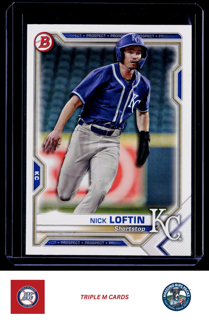 2021 Bowman #BP-144 Nick Loftin Prospects