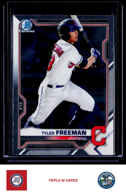 2021 Bowman Chrome #BCP-182 Tyler Freeman Prospects