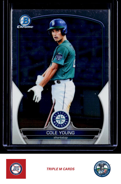 2023 Bowman #BCP-9 Cole Young Chrome Prospects