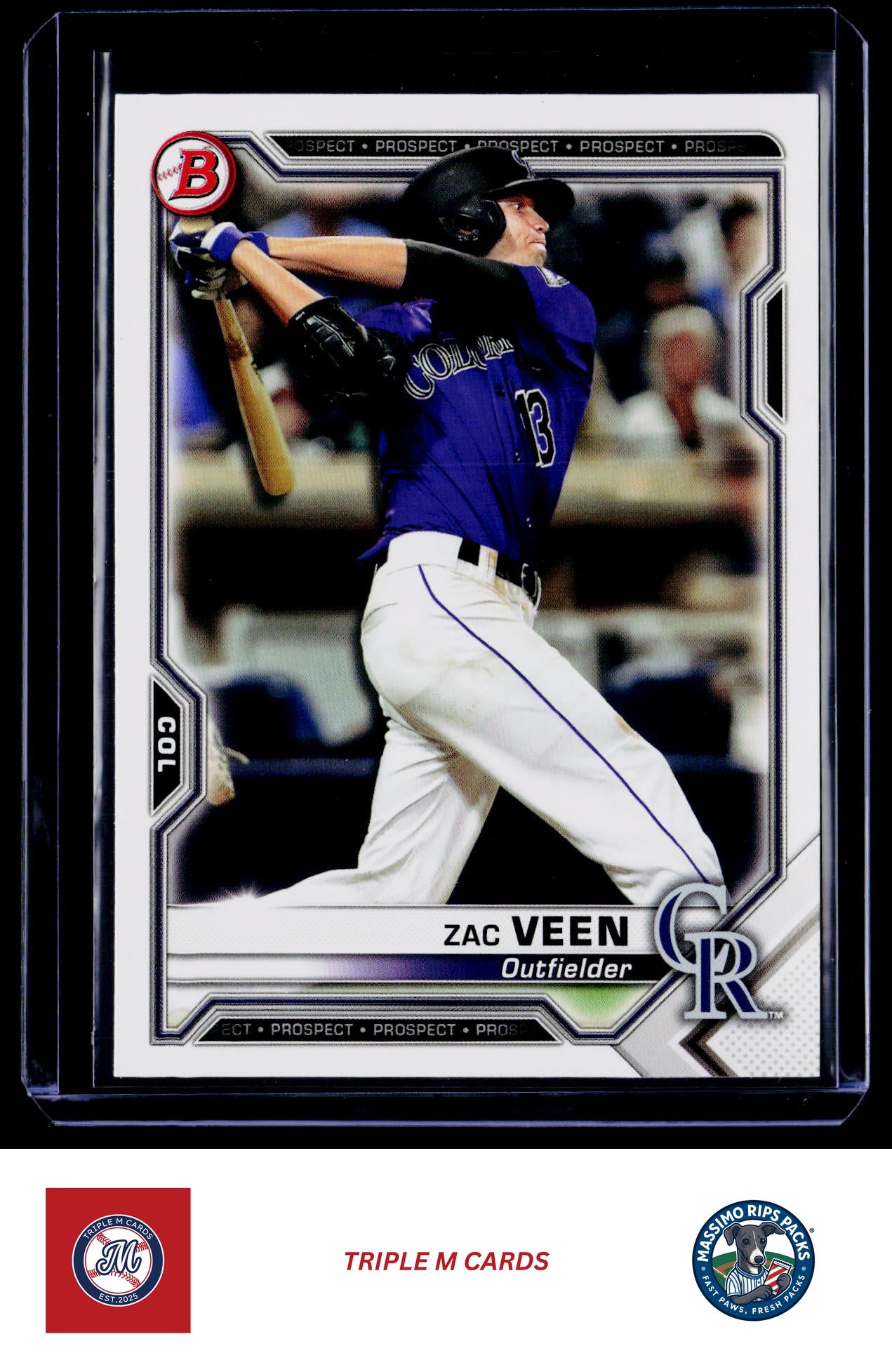 2021 Bowman #BP-3 Zac Veen Prospects