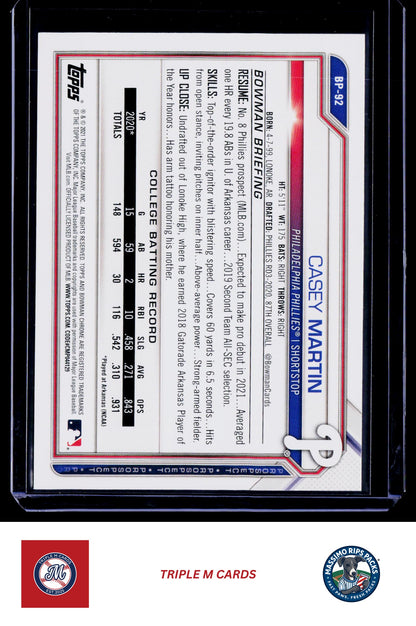 2021 Bowman #BP-102 Jarred Kelenic Prospects