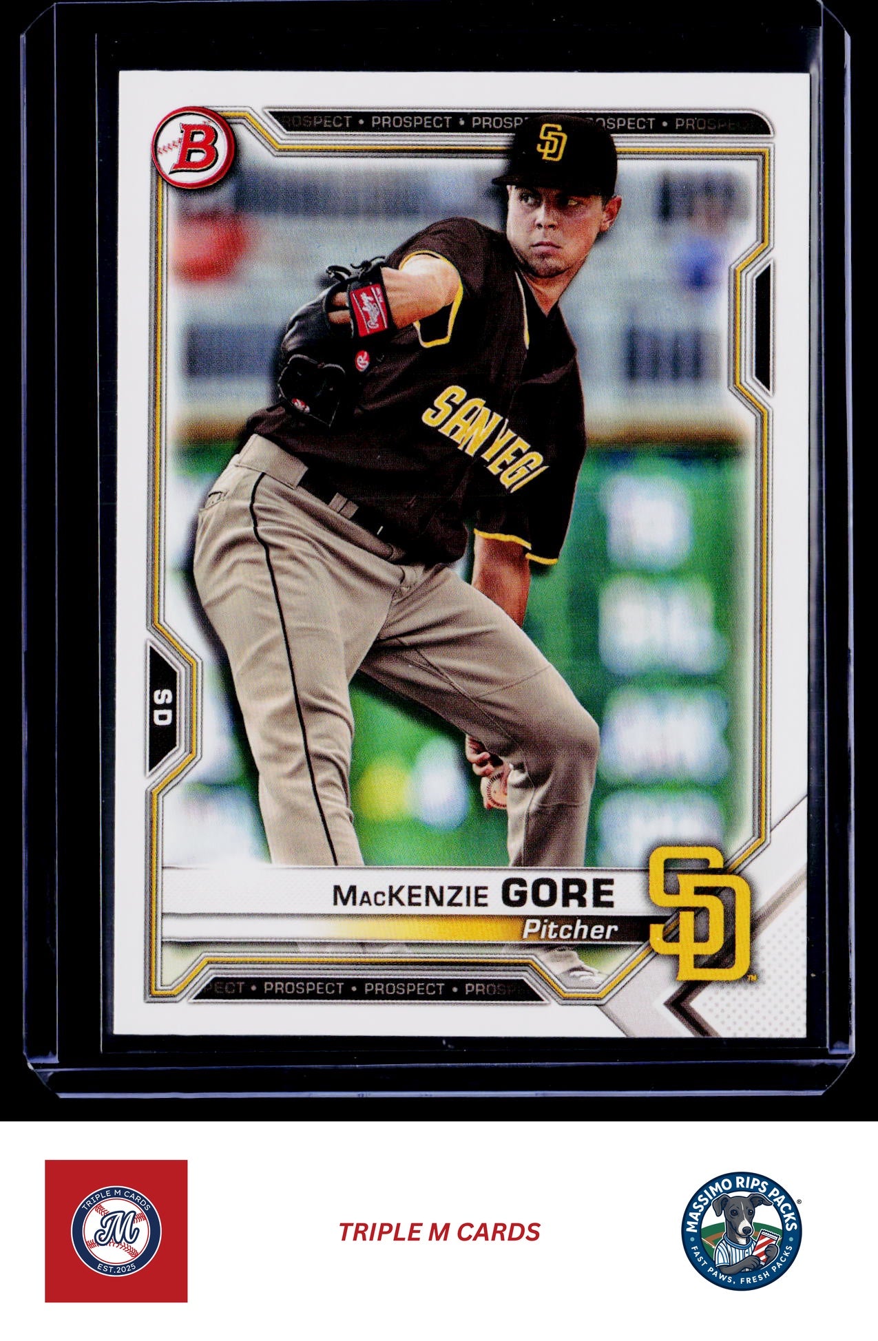 2021 Bowman #BP-105 MacKenzie Gore Prospects