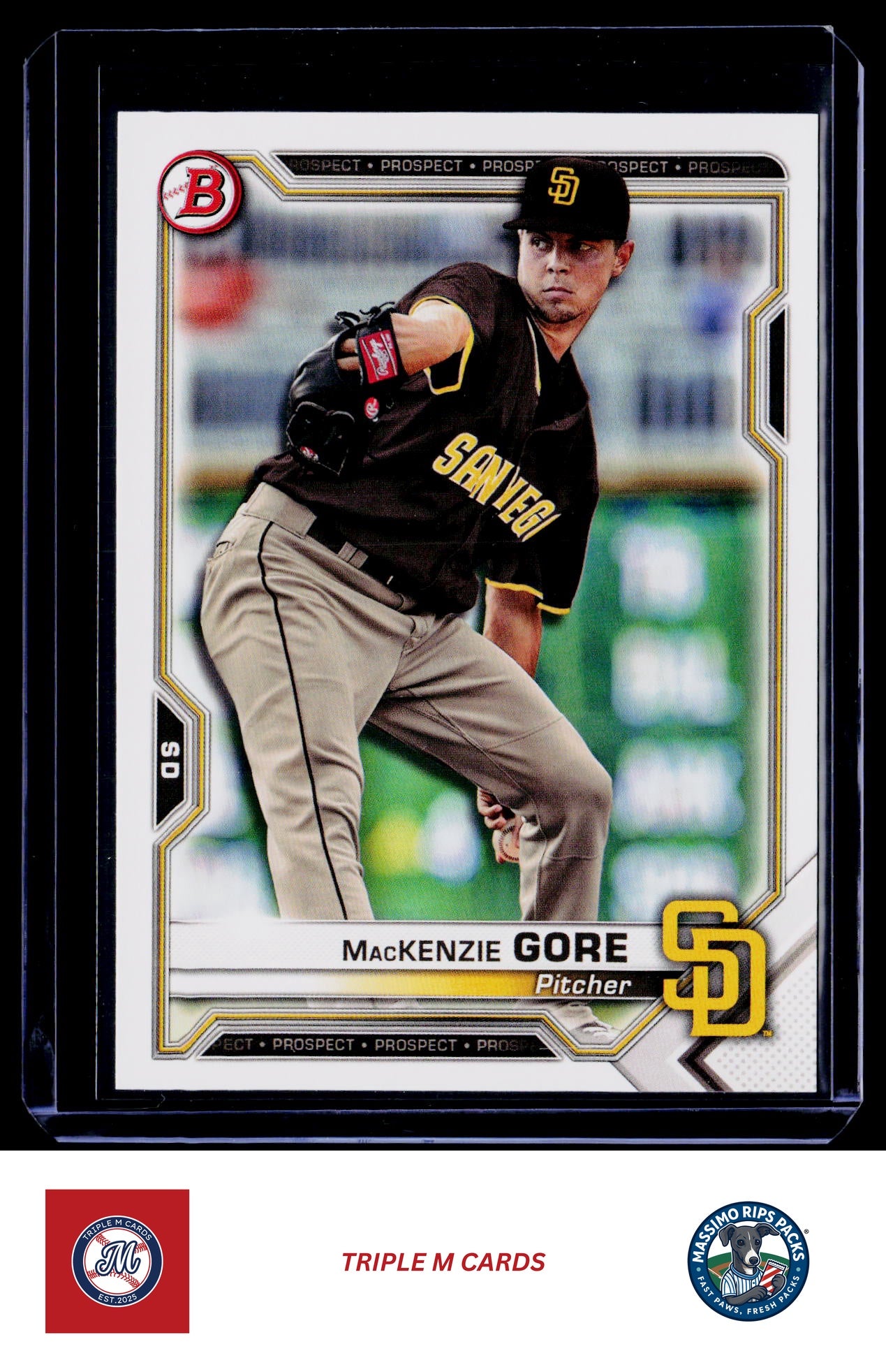 2021 Bowman #BP-105 MacKenzie Gore Prospects