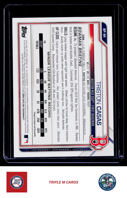 2021 Bowman #BP-84 Triston Casas Prospects