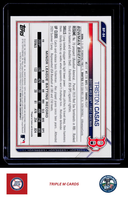 2021 Bowman #BP-84 Triston Casas Prospects
