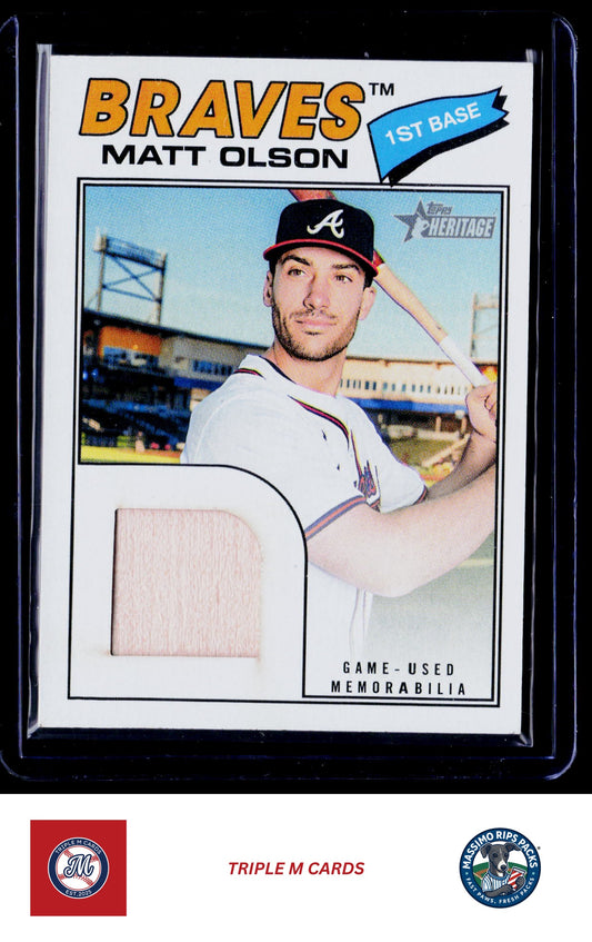 2026 Topps Heritage #ROR-MO Matt Olson Real One Relics
