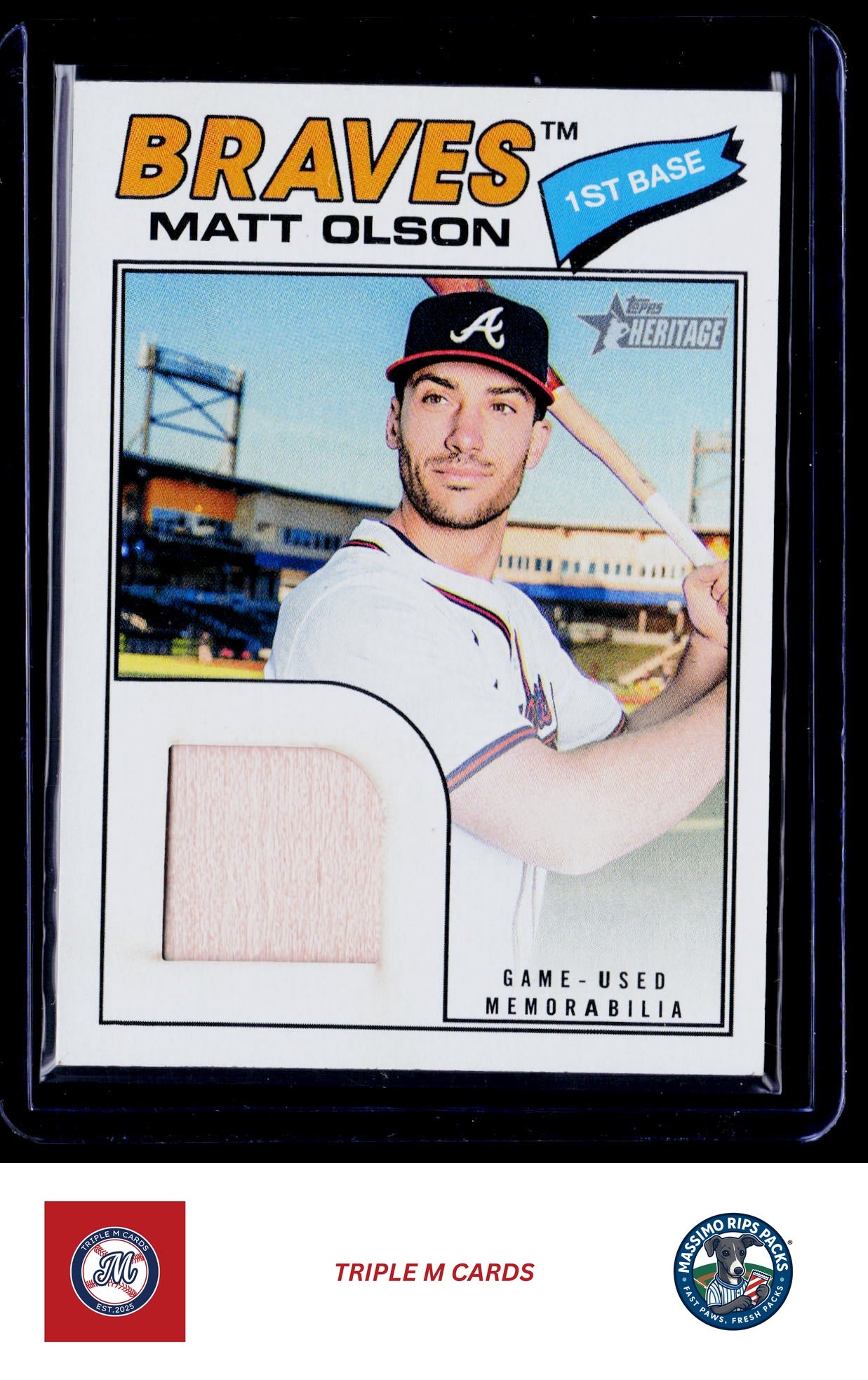 2026 Topps Heritage #ROR-MO Matt Olson Real One Relics