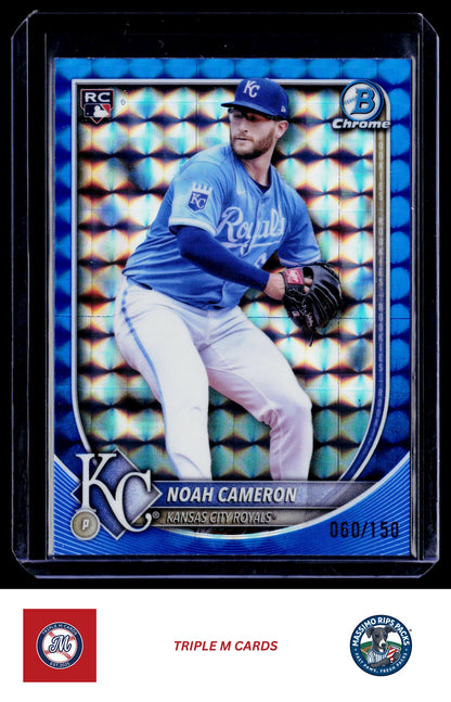 2025 Bowman Chrome #67 Noah Cameron Blue Wave #/150