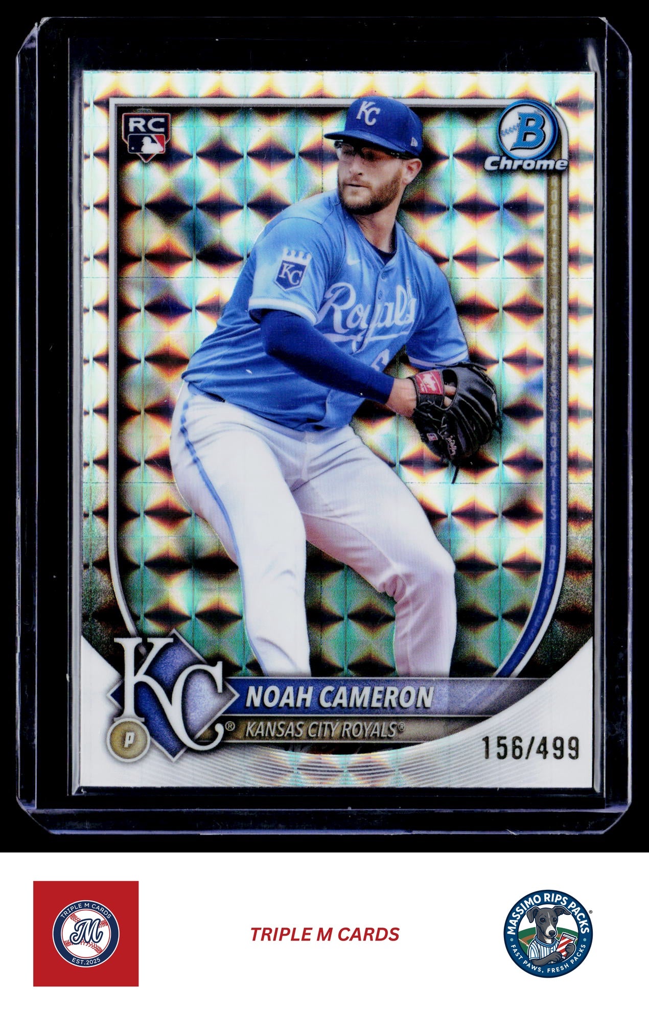 2025 Bowman Chrome #67 Noah Cameron Geometric #/499
