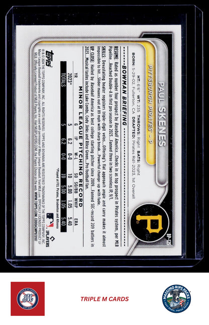 2024 Bowman #BP-125 Paul Skenes Prospects