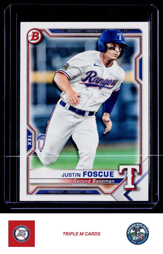 2021 Bowman #BP-41 Justin Foscue Prospects