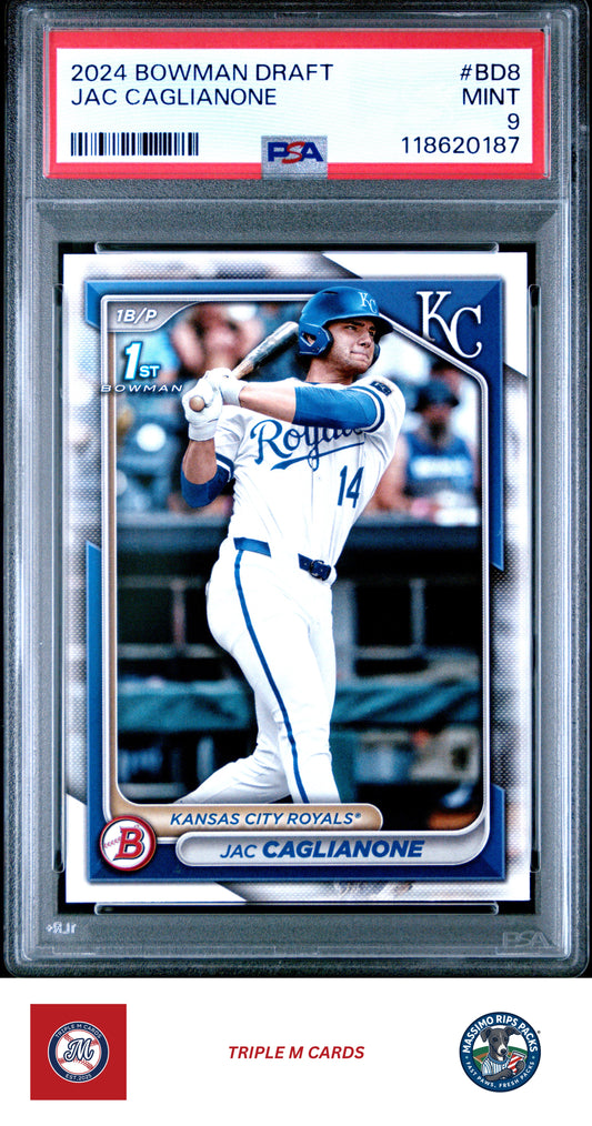 2024 Bowman Draft #BD-8 Jac Caglianone PSA 9