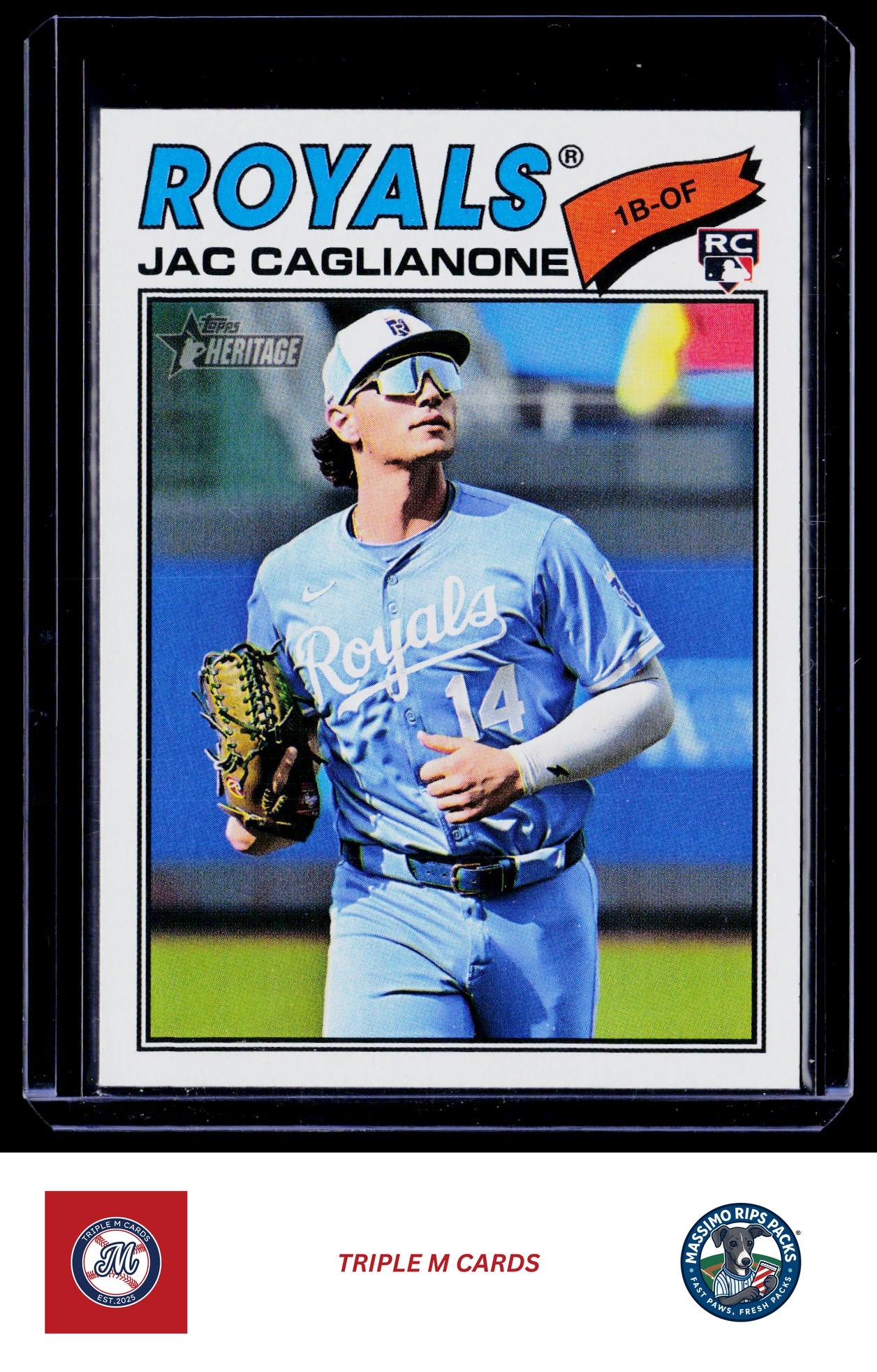 2026 Topps Heritage #136 Jac Caglianone Chrome