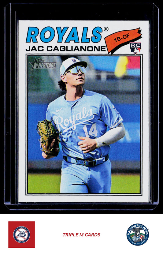 2026 Topps Heritage #136 Jac Caglianone Chrome