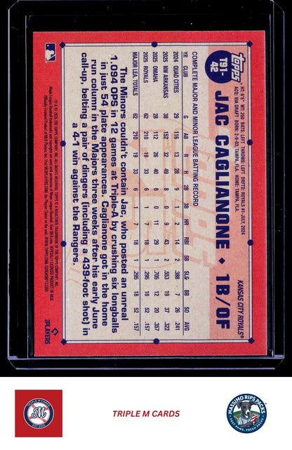 2026 Topps #T91-42 Jac Caglianone