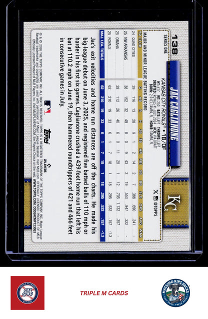 2026 Topps #138 Jac Caglianone