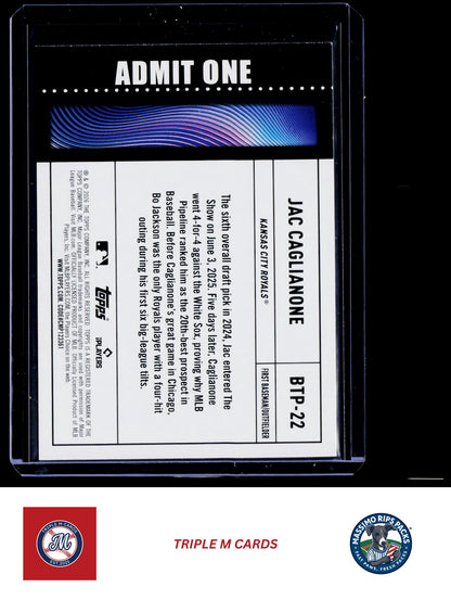 2026 Topps #BTP-22 Jac Caglianone Big Ticket Players