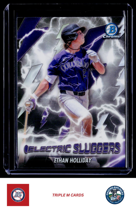 2026 Bowman #ES-13 Ethan Holliday Electric Sluggers
