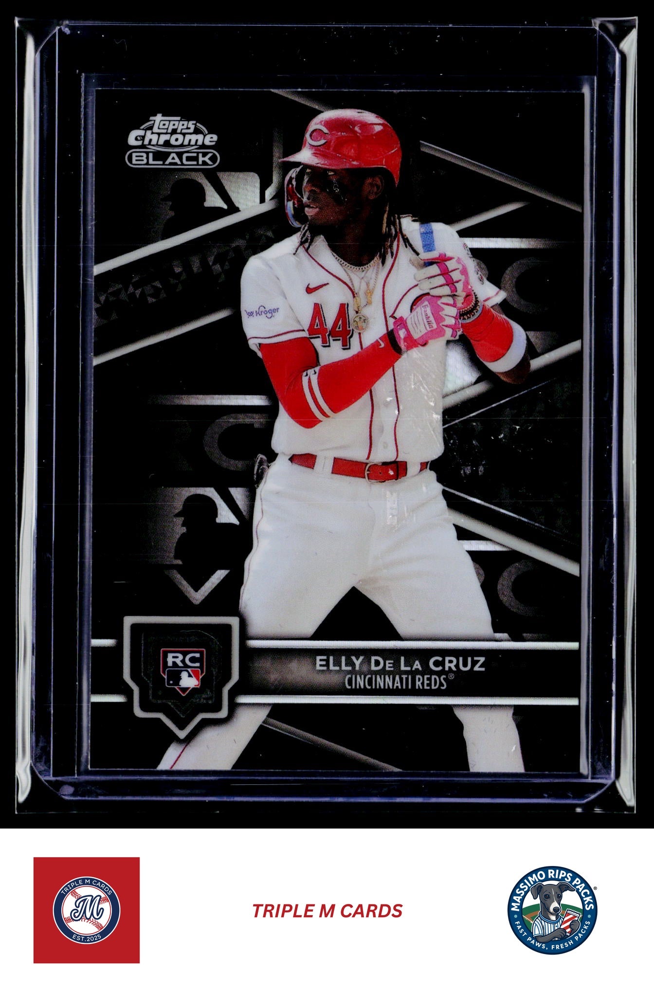 2024 Topps Chrome Black #17b Elly De La Cruz