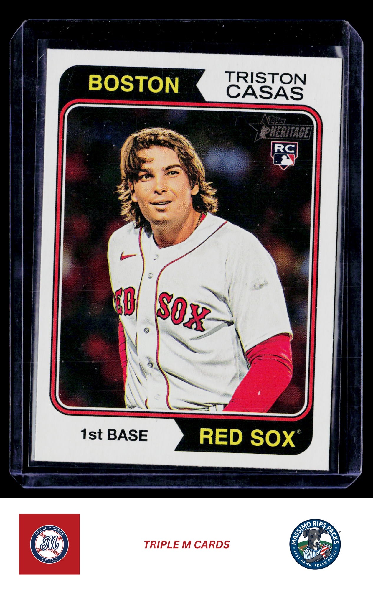 2023 Topps Heritage #587b Triston Casas