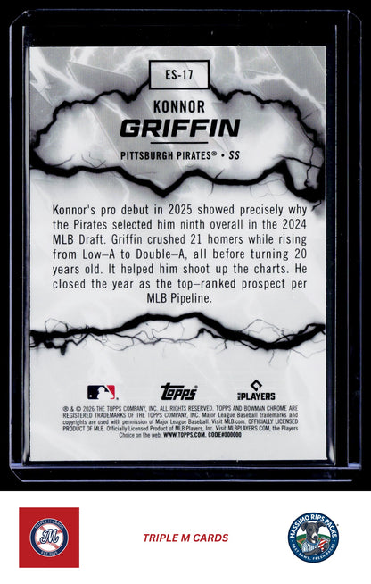 2026 Bowman #ES-17 Konnor Griffin Electric Sluggers