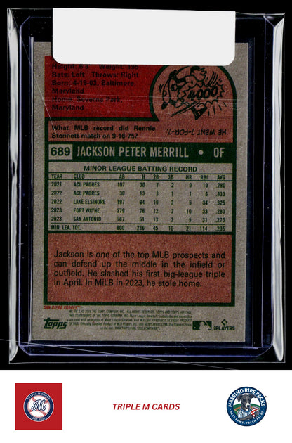 2024 Topps Heritage #689d Jackson Merrill