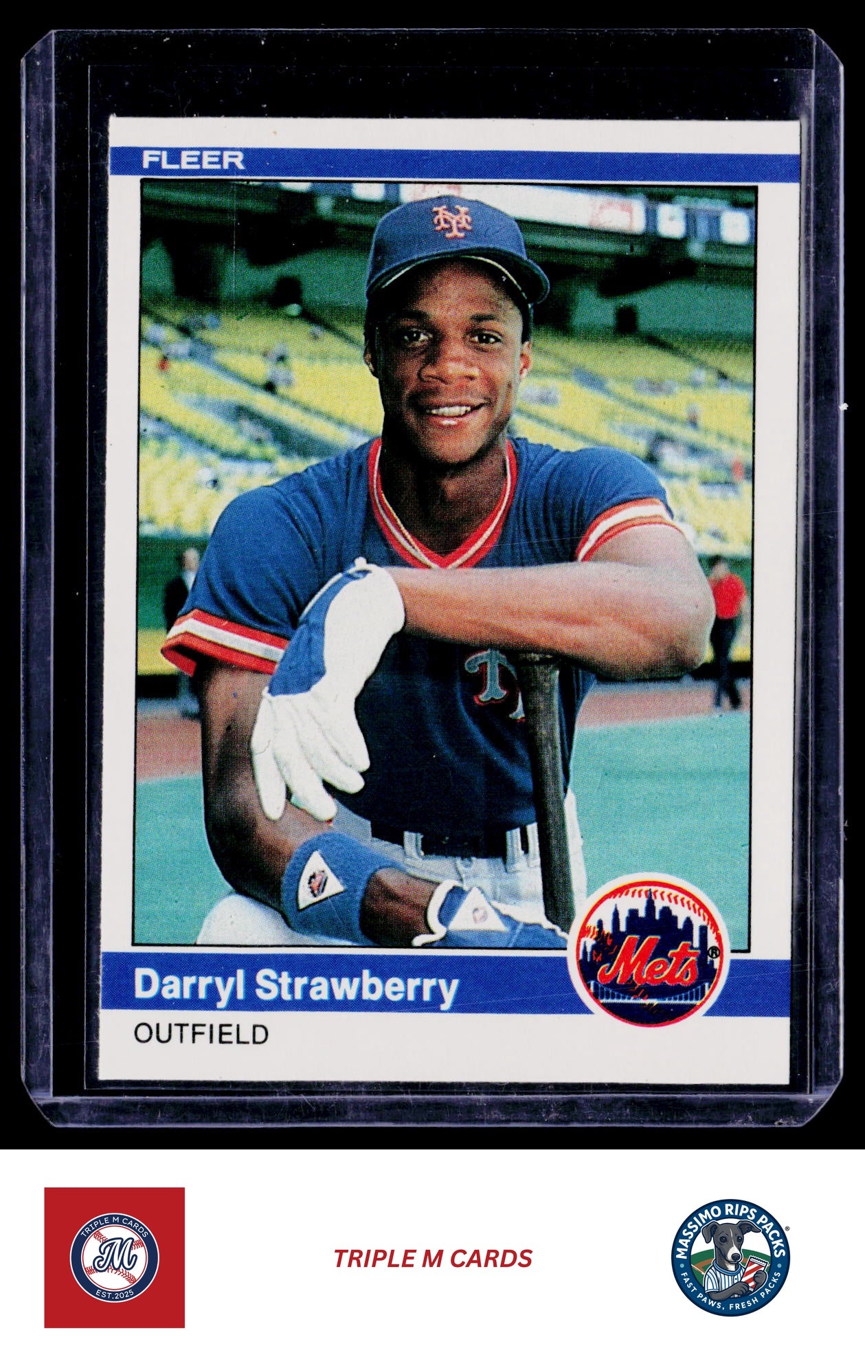 1984 Fleer #599 Darryl Strawberry