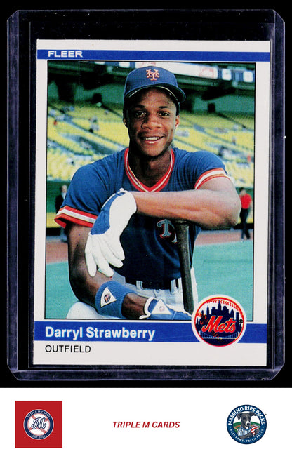 1984 Fleer #599 Darryl Strawberry