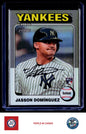 2024 Topps Heritage #399 Jasson Domínguez Chrome Silver Refractor #/375