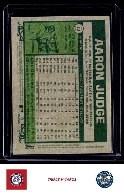 2026 Topps Heritage #10b Aaron Judge