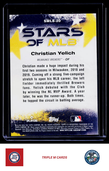 2026 Topps #SMLB-20 Christian Yelich Stars of MLB