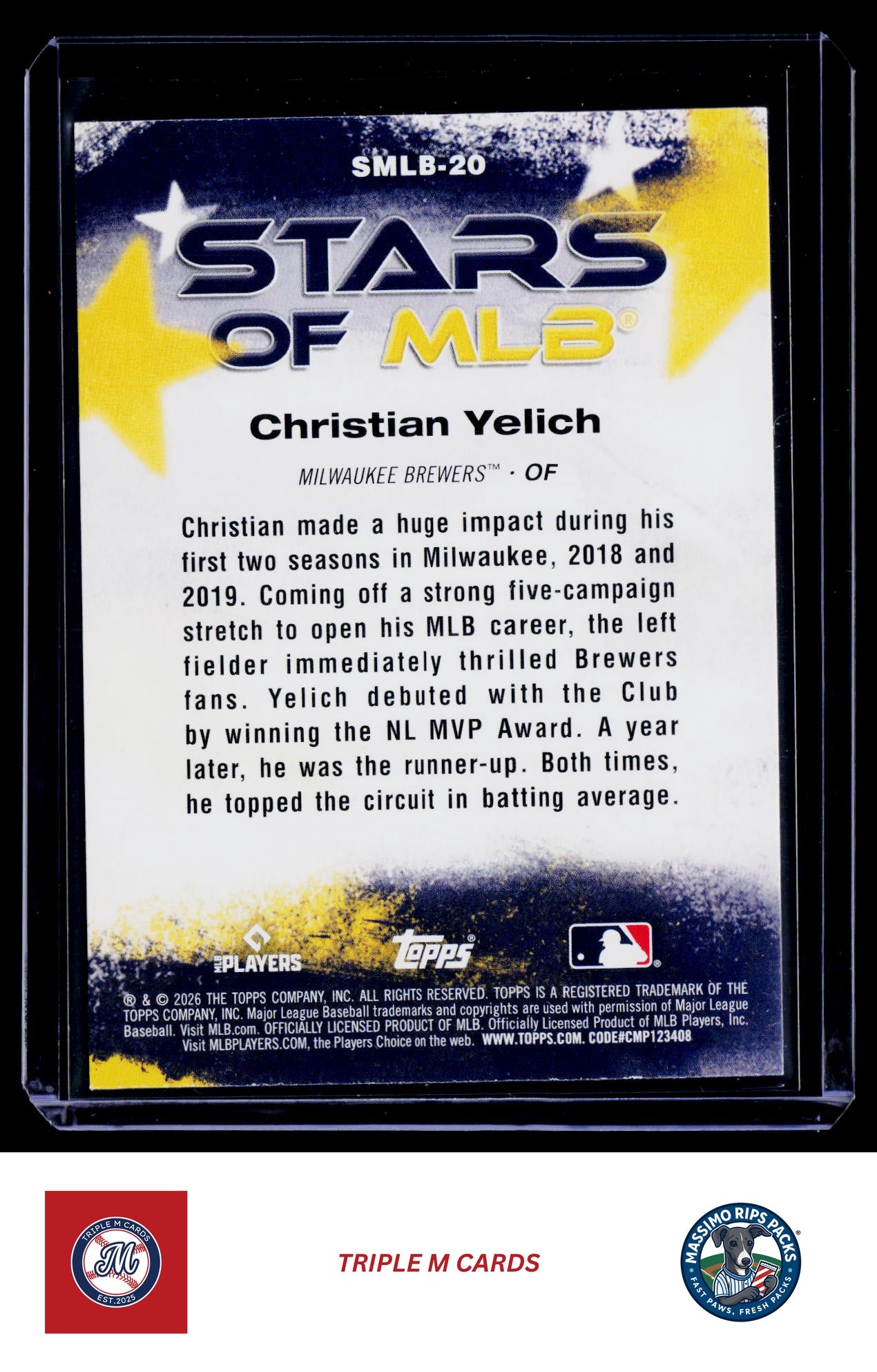2026 Topps #SMLB-20 Christian Yelich Stars of MLB