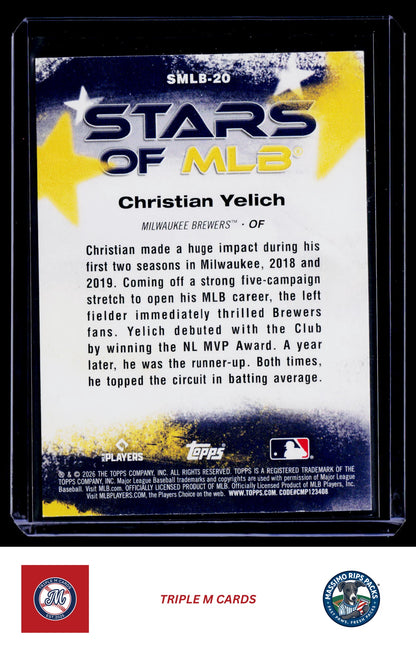 2026 Topps #SMLB-20 Christian Yelich Stars of MLB