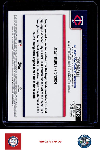 2025 Topps Update #US243 Brooks Lee